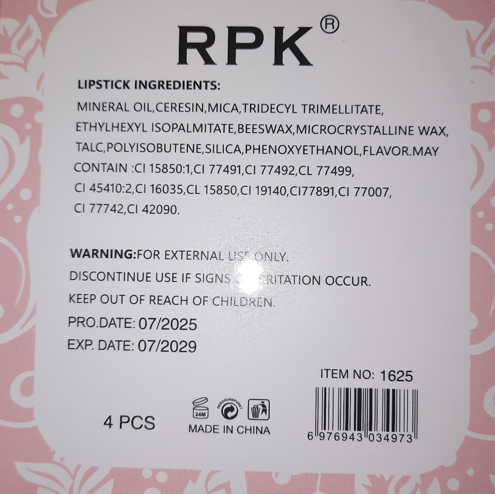 RPK Moisturizing Lip Balm Set - 4 in Each Box - Picture 3 of 5